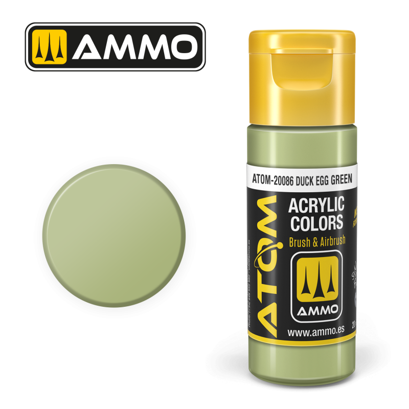 Ammo® Peinture acrylique ATOM Duck Egg Green référence ATOM-20086 - Au Petit Bunker