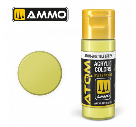 Ammo® Peinture acrylique ATOM Bile Green référence ATOM-20087