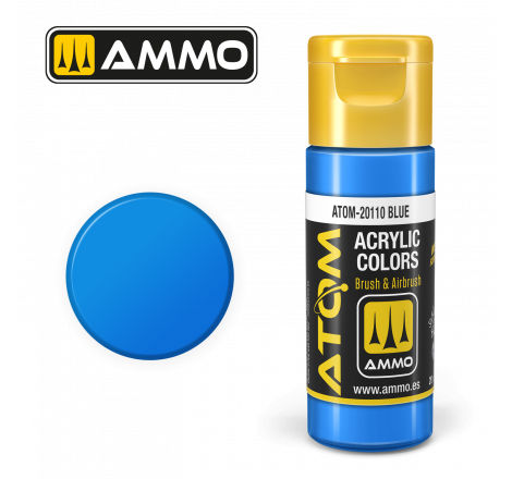 Ammo® Peinture acrylique ATOM Blue référence ATOM-20110.