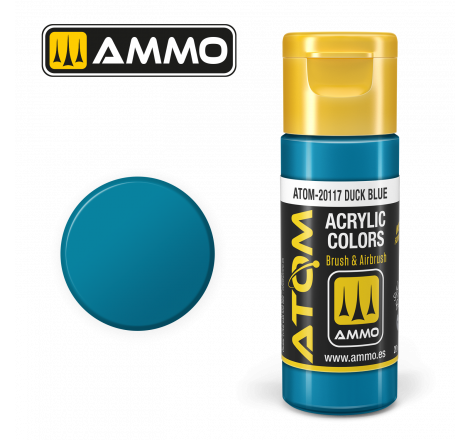 Ammo® Peinture acrylique ATOM Duck Blue référence ATOM-20117.