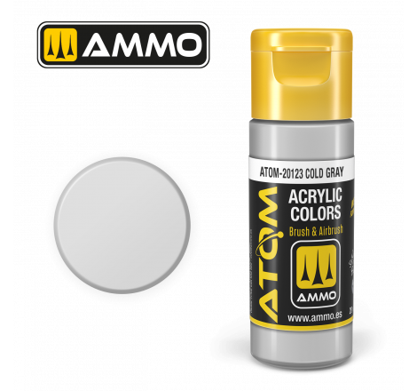 Ammo® Peinture acrylique ATOM Cold Gray référence ATOM-20123.