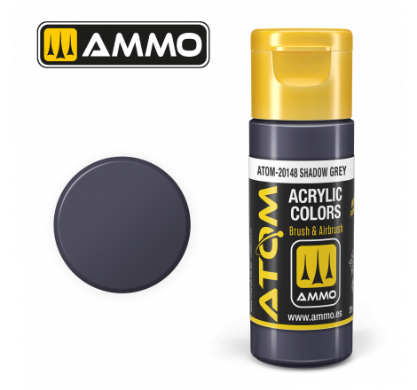 Ammo® Peinture acrylique ATOM Shadow Grey référence ATOM-20148.