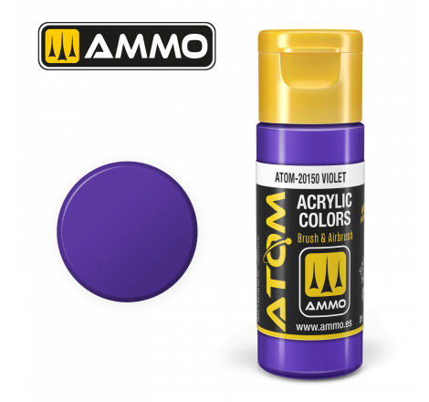 Ammo® Peinture acrylique ATOM Violet référence ATOM-20150.