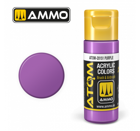 Ammo® Peinture acrylique ATOM Purple référence ATOM-20151.
