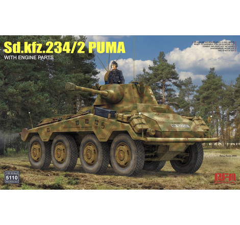 RFM® Maquette militaire Sd.Kfz. 234/2 Puma 1:35 référence 5110 Rye Field Model®