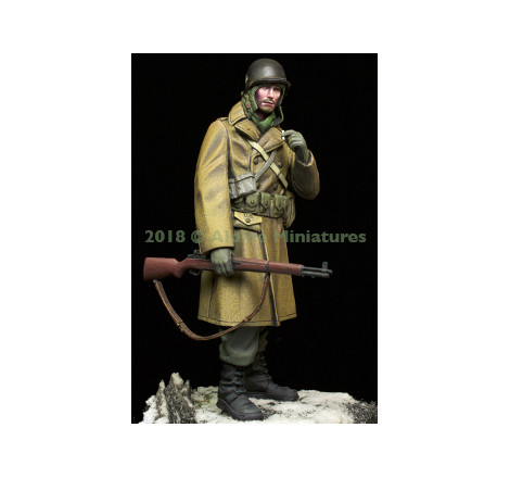 Alpine Miniatures® Figurine militaire soldat US hiver 1944-1945 1:16 référence 16040