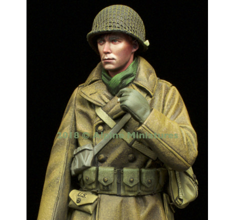Alpine Miniatures® Figurine militaire soldat US hiver 1944-1945 1:16
