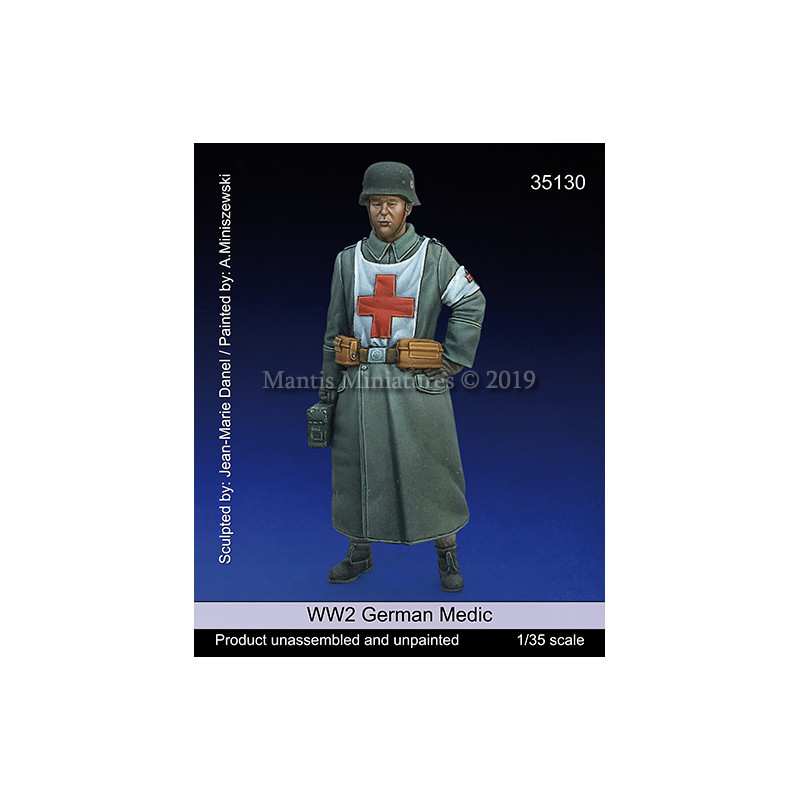 Mantis Miniatures® Figurine médecin allemand WW2 1:35 référence 35130.