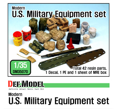 DEF.Model® Set équipement militaire US moderne 1:35 référence DM35070.