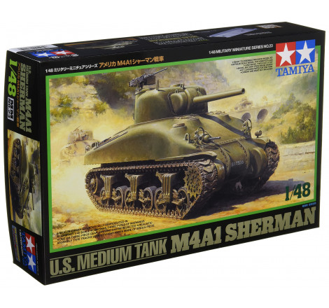 Tamiya® Maquette militaire char US M4A1 Sherman 1:48 référence 32523.