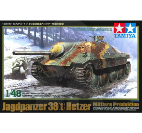 Tamiya® Maquette militaire char Jagdpanzer 38(t) Hetzer 1:48 référence 32511.