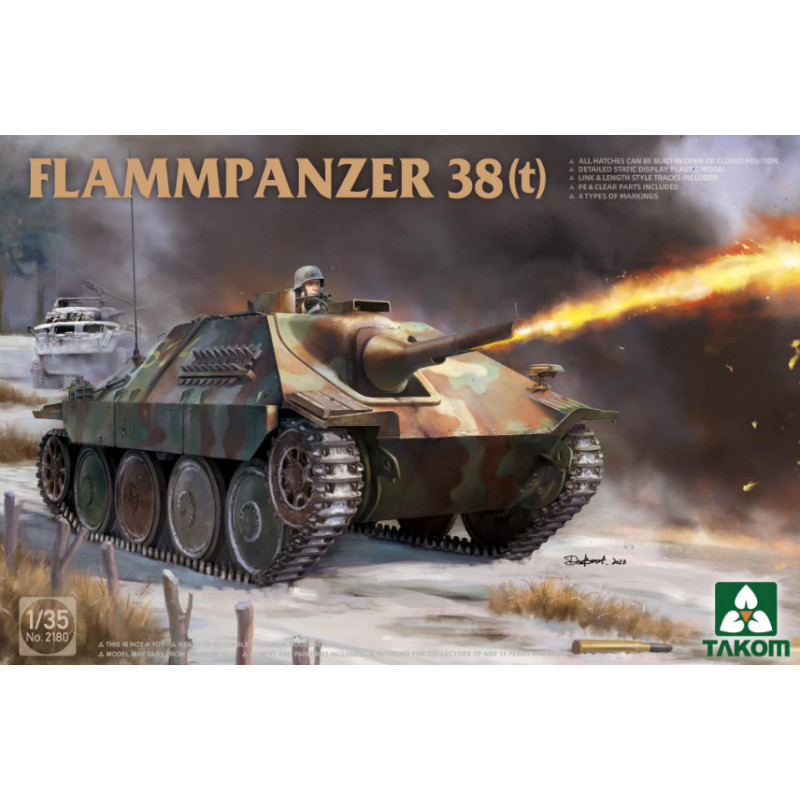 Takom® Maquette militaire char Flammpanzer 38(t) 1:35 référence 2180.