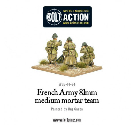 Bolt Action - French - 81mm medium mortar team WGB-FI-24