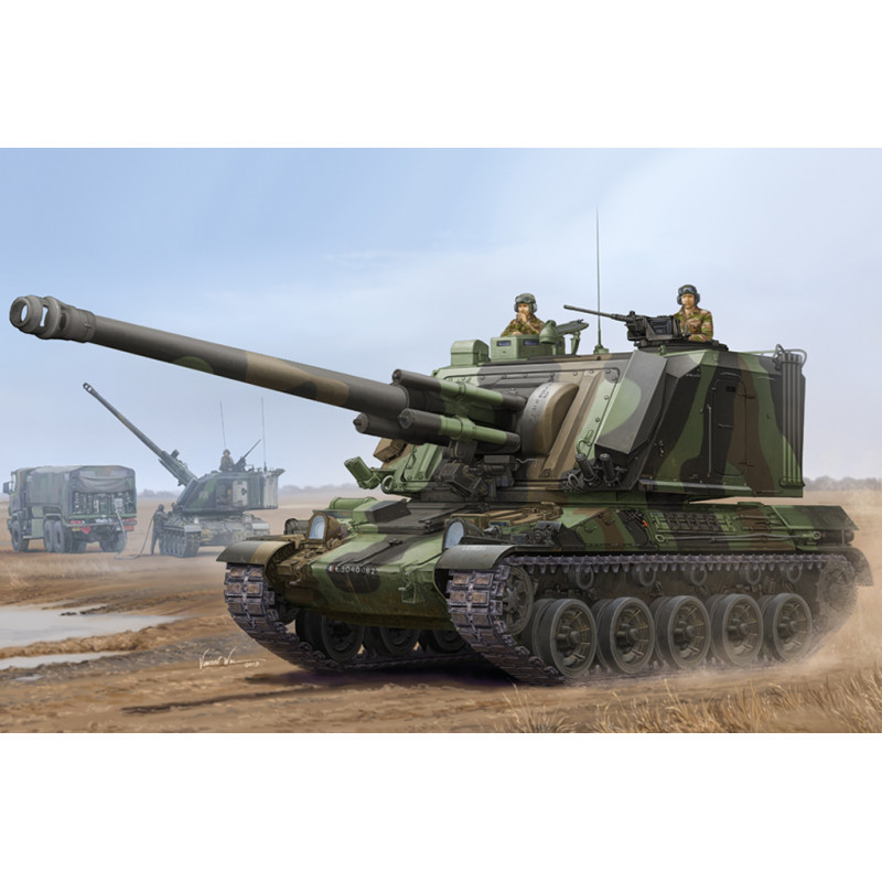 Hobby Boss® Maquette militaire char français GCT 155mm AU-F1 SPH 1:35 référence 83834.