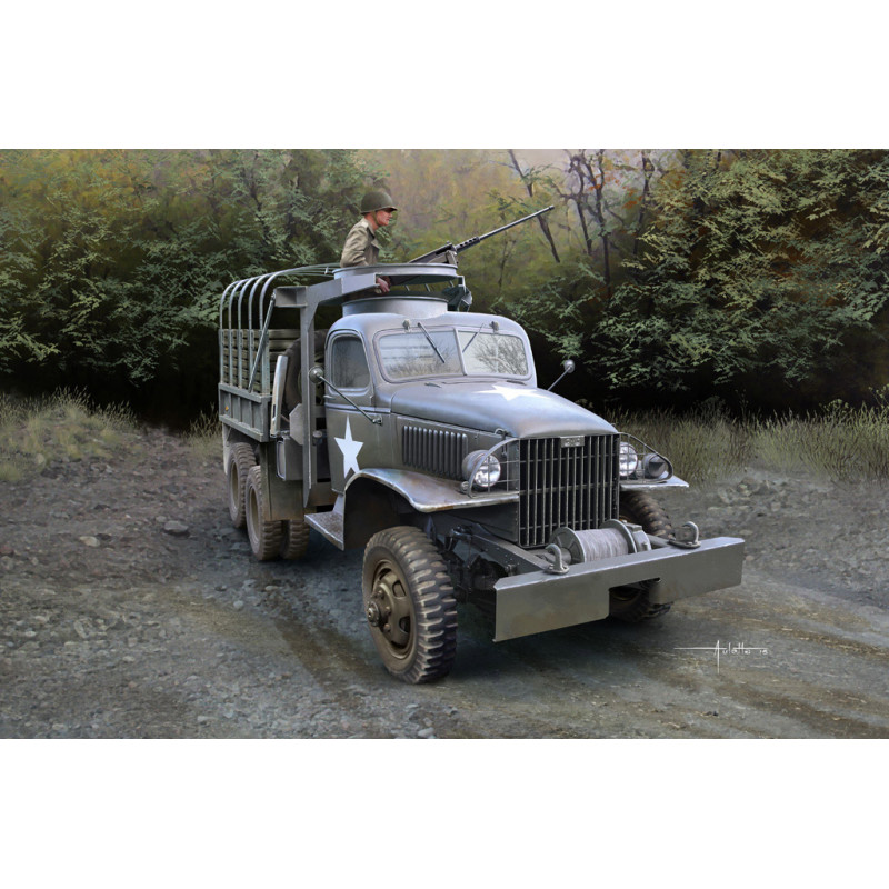 Hobby Boss® Maquette militaire camion US GMC CCKW-352 1:35 référence 83833.