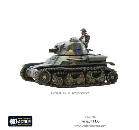 Warlord Games® Bolt Action char léger Français Renault R35 1:56 référence 402415502