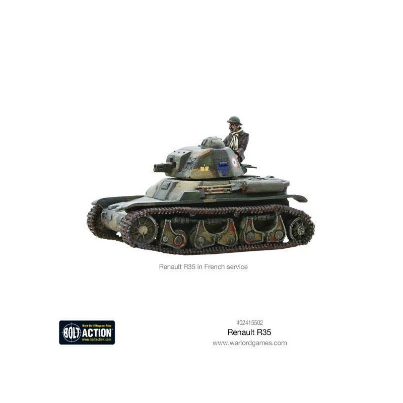 Warlord Games® Bolt Action char léger Français Renault R35 1:56 référence 402415502