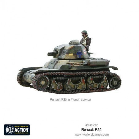 Warlord Games® Bolt Action char léger Français Renault R35 1:56 référence 402415502