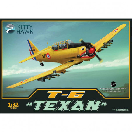 Kitty Hawk® Maquette d'avion North American T-6 "Texan" 1960 1:32 référence KH32002.