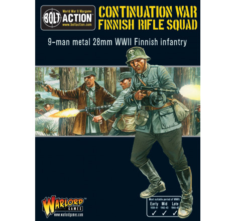 Warlord Games® Bolt Action Finnish Rifle Squad (finlandais) 1:56 référence WGB-FN-02