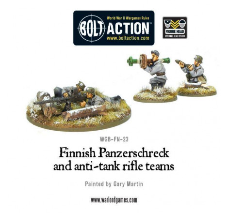 Bolt Action - Finnish Panzerschreck and Anti-Tank Rifle Teams (finlandais)