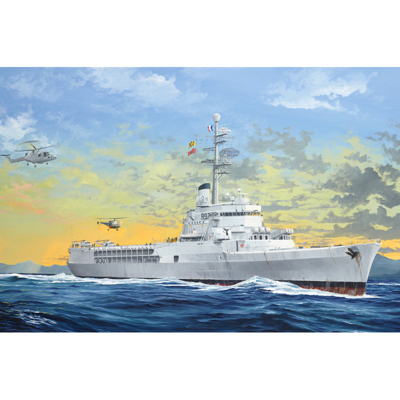 Trumpeter® Maquette militaire bateau Jeanne d'arc porte-hélicoptères Français (2008) 1:350 référence 05635.