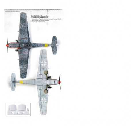 Academy® Maquette d'avion Messerschmitt BF109T-2 1:48 référence 12225.