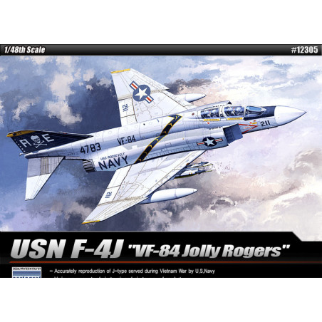 Academy® Maquette d'avion F-4J VF-84 Jolly Rogers 1:48 référence 12305.