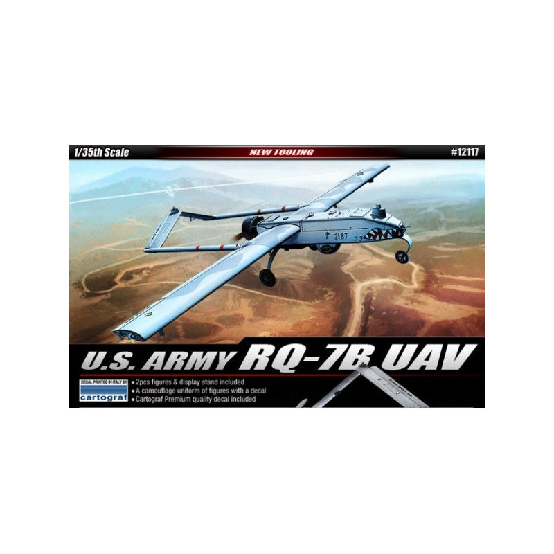 Academy® Maquette de drone US Army RQ-7B UAV 1:35 référence 12117.