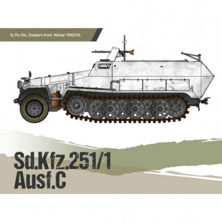 Academy® Maquette militaire Sd.kfz.251/1 Ausf.C 1:35 référence 13540.