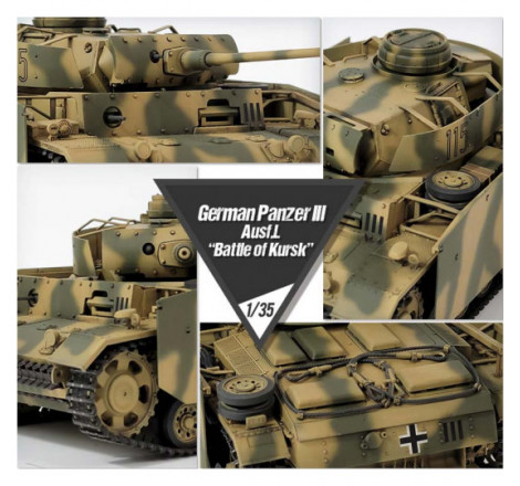 Academy® Maquette militaire char Panzer III Ausf.L  "Bataille de Kursk" 1:35 référence 13545.