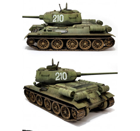 Academy® Maquette militaire char T-34-85 "N°183 de l’usine d’Ural" 1:35 référence 13554.