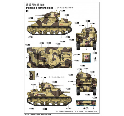I Love Kit® Maquette militaire char M3 Grant 1:35 référence 63520.