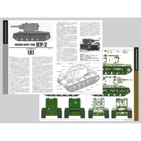 Tamiya® Maquette militaire char soviétique KV-2 1:35 référence 35375