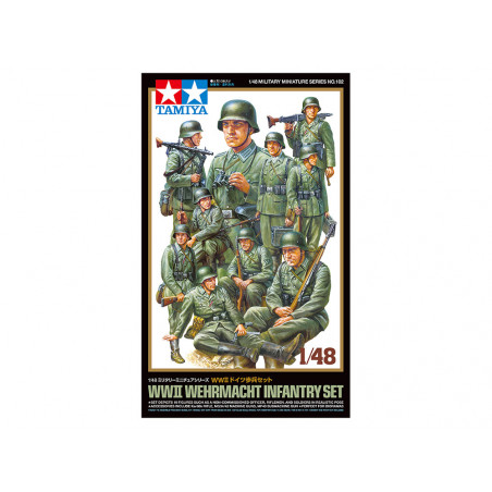 Tamiya® Maquette infanterie allemande Wehrmacht échelle 1:48 référence 32602.