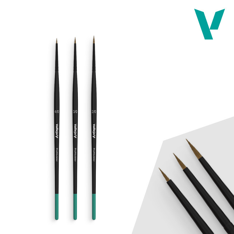 Vallejo® Set de pinceaux Definition Set - Pro Modeler référence B01990.