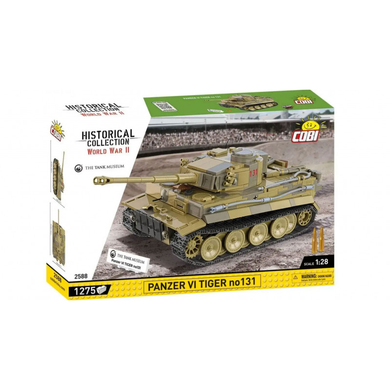 Cobi® Panzerkampfwagen VI Tiger I n°131 1:28 référence 2588. Contient 1275 briques.