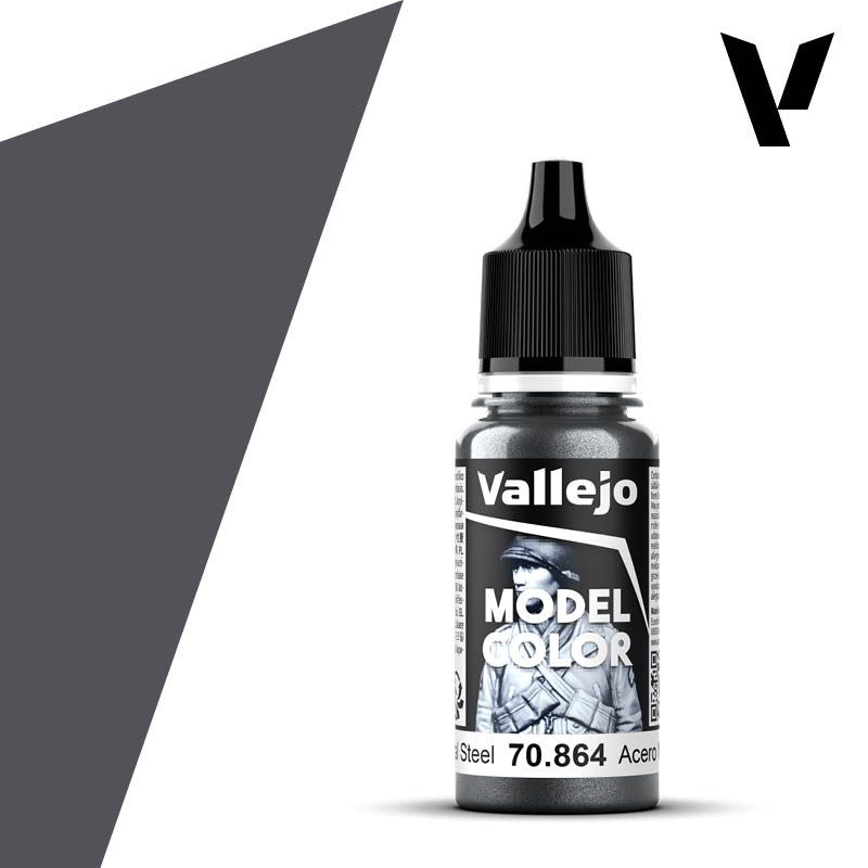 Vallejo® Model Color Peinture acrylique acier naturel référence 70864
