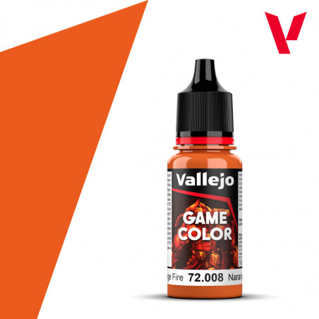 Vallejo® Game Color Peinture acrylique orange feu référence 72008.
