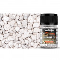 Vallejo® Diorama FX Gravier Blanc Alcalin – Alkaline White (2-5 mm) référence 26303.