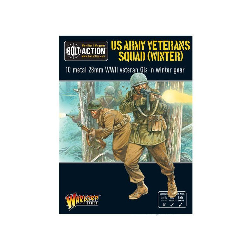 Warlord Games® Bolt Action US Army Veterans Squad (Winter) 1:56 référence 402213002