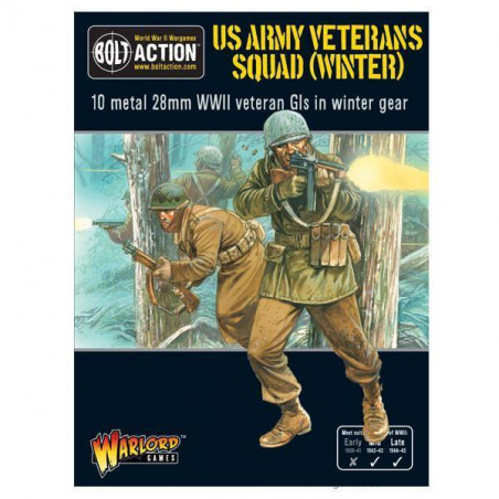 Warlord Games® Bolt Action US Army Veterans Squad (Winter) 1:56 référence 402213002