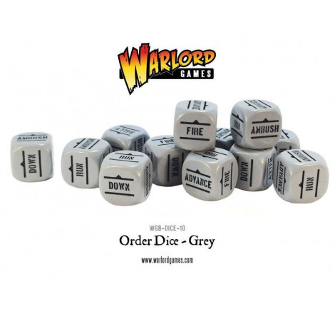 Bolt Action 12 dés gris WGB-DICE-10