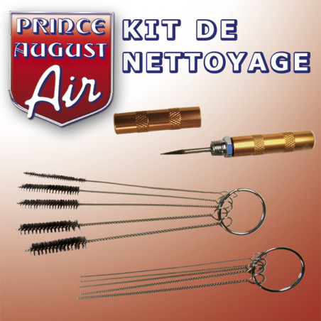 Kit de nettoyage pour aérographe - Prince August référence AAG30