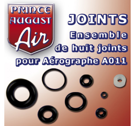 Kit joints pour aérographe A011 et A112 - Prince August