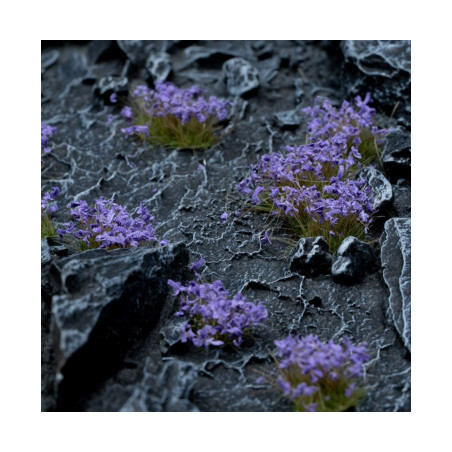 Fleurs violet pour socle de figurine. Marque Gamersgrass