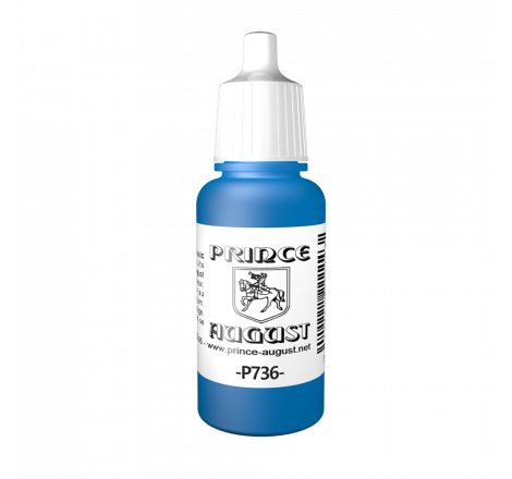 Peinture Prince August Classic Bleu fluo P736