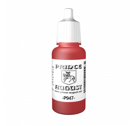 Prince August® Peinture acrylique Classic Vermillon rouge sang P947