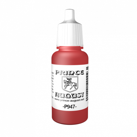 Prince August® Peinture acrylique Classic Vermillon rouge sang P947