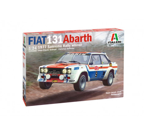 Maquette Italeri voiture Fiat 131 Abarth 1/24 référence 3621